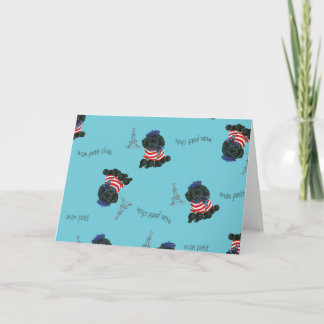 Cartão Mon Petit Chou Chou Black Poodle