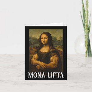 Cartão Mona Lifta Bodybuilding Funny Gift