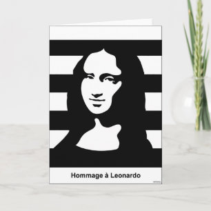 Cartão Mona Lisa