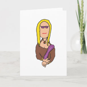 Cartão Mona Lisa