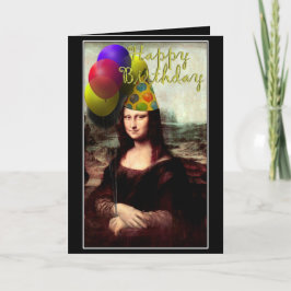 Cartão Mona Lisa - A Garota do Aniversário