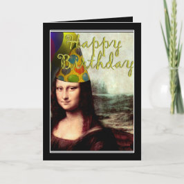 Cartão Mona Lisa - A Garota do Aniversário