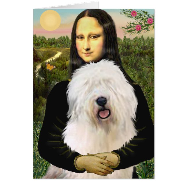 Cartão Mona Lisa - Antigo Inglês 3 (Frente)