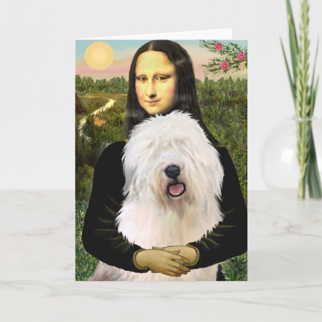 Cartão Mona Lisa - Antigo Inglês 3 (Frente)