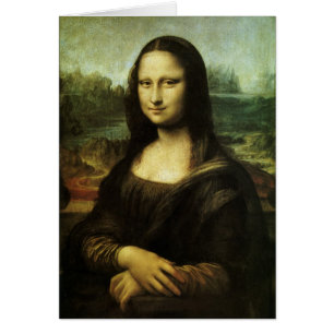 Cartão Mona Lisa de Leonardo da Vinci, Arte Renascentista