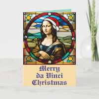 Mona Lisa Vidro Colorido Natal