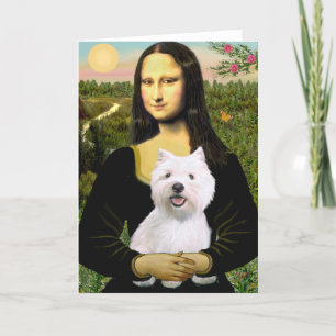 Cartão Mona Lisa - Westie 2
