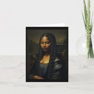 Cartão Mona Negra Lisa História Negra Mês Mulher Africana