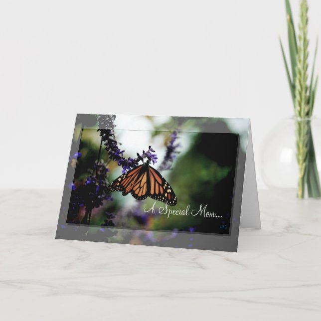 Cartão Monarca de Card~ do dia das mães (Frente)