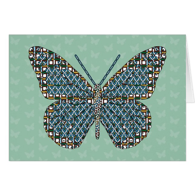 Cartão Monarca marroquino (Frente horizontal)