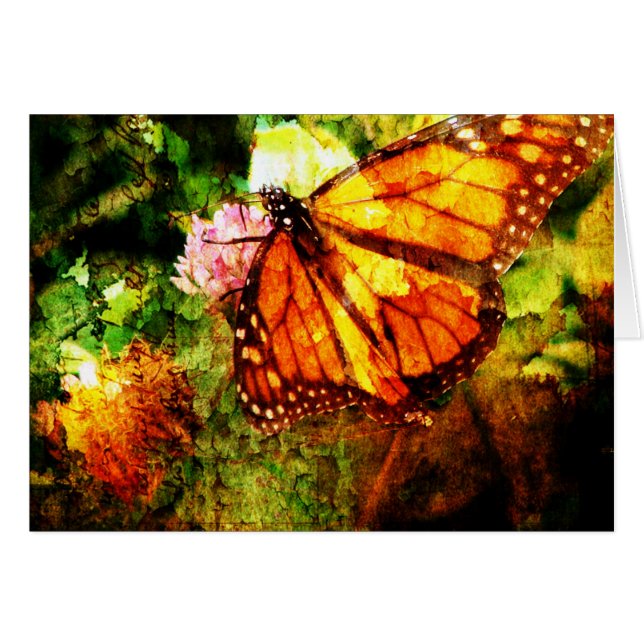 Cartão Monarch Grunge (Frente Horizontal)