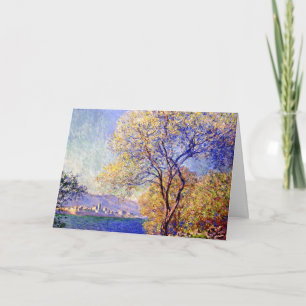 Cartão Monet, Antibes vistos do Jardim Salis