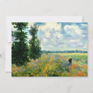 Cartão Monet - Campo de Papoulas, Argenteuil