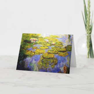 Cartão Monet Inspirou Lily Pads