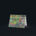 Cartão Monet Iris Garden no Giverny Note Card<br><div class="desc">Monet Iris Garden no bilhete Giverny. Pintura a óleo na canvas 1899. O Jardim Íris em Giverny representa uma das pinturas de flores mais coloridas e amadas do monet. O uso vibrante de púrpura, vermelhos, verdes e azuis torna esta uma das peças impressionistas mais dinâmicas deste rico período da carreira...</div>