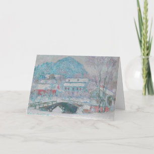 Cartão Monet - Noruega, Vila Sandviken na Neve