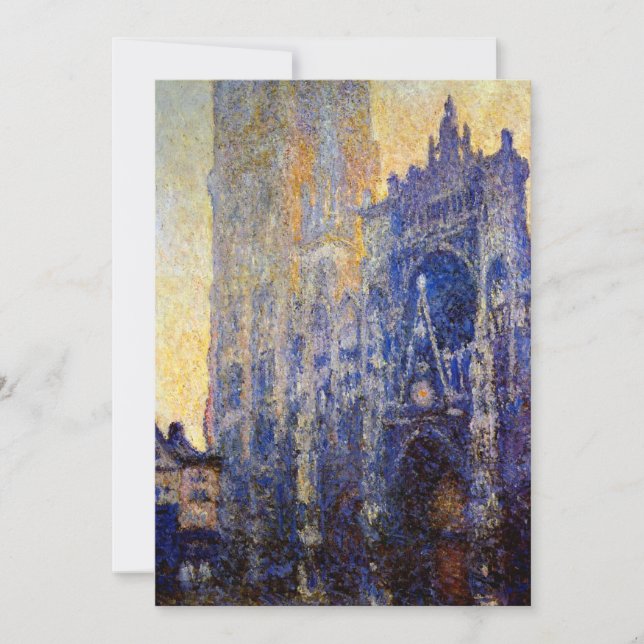 Cartão Monet - Rouen Cathedral, Morning Effect (Frente)