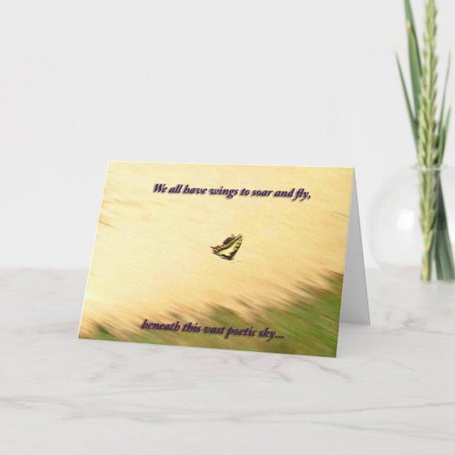 Cartão Monet Swallowtail (Frente)