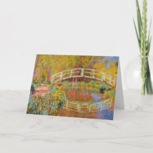 Cartão Monet - The Japan Bridge, 1896,