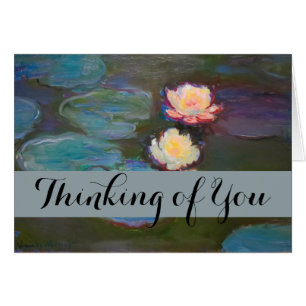 Cartão Monet Water Lily Lily Pond Waterlily Painting