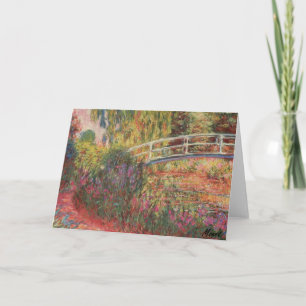 Cartão MONET Water Lily Pond Water Irissa Saudação
