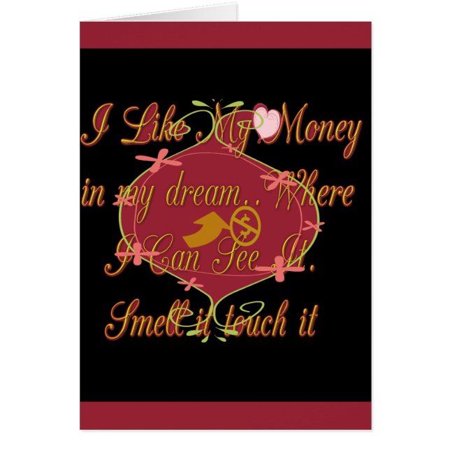 Cartão Money Bag Dream Design (Frente)