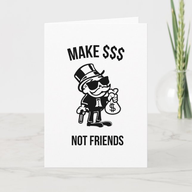 Cartão Money Make Stocks Investidores Capitalistas (Frente)