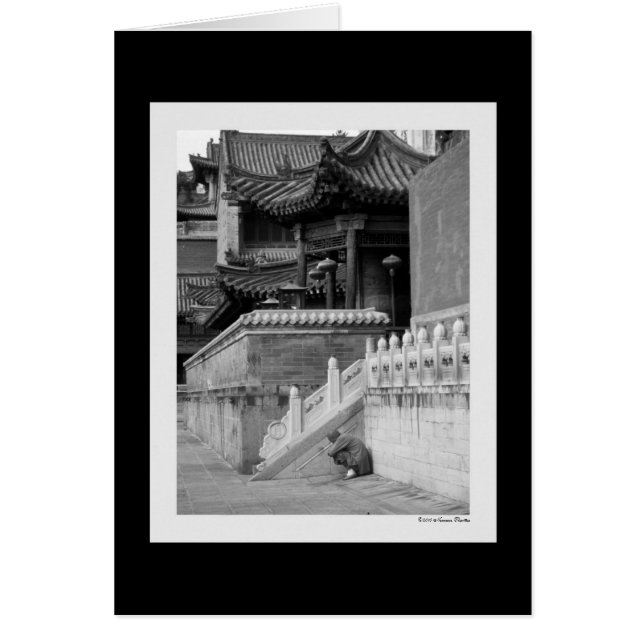 Cartão Monk Meditativo (Frente)