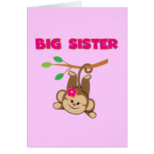 Cartão Monkey Big Sister
