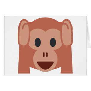 Cartão Monkey emoji