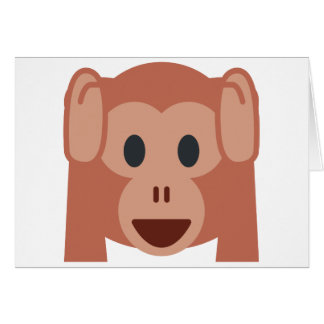 Cartão Monkey emoji