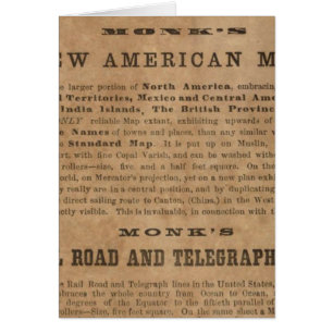 Cartão Monk's Central America, Cuba e Flórida