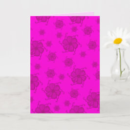 Cartão Monocromático FTF 5x7 em Rosa Quente