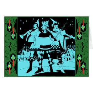 Cartão Mononlit Caroling Trio