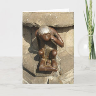 Cartão Mons Monkey Greeting Card