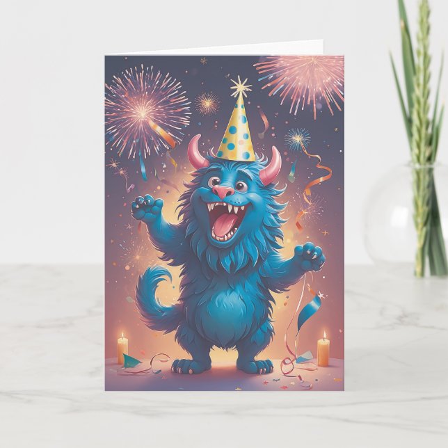 Cartão Monster Bash Birthday (Frente)