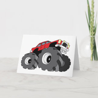 Cartão Monster Truck