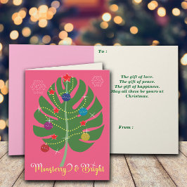 Cartão Monstera Leaf Monsterry & Bright Plant Lover