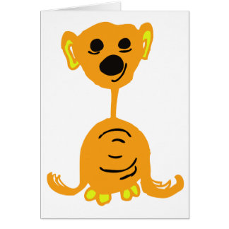 CARTÃO MONSTRO ALARANJADO DO VALE DO MONSTRO