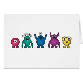 Cartão Monstro da alienígena do arco-íris