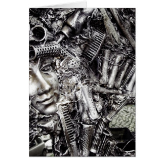 Cartão monstro do cabelo