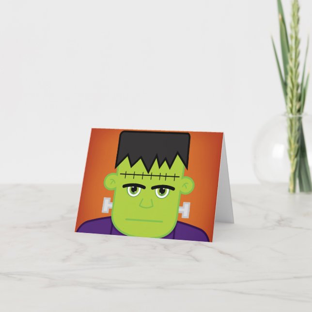 Cartão Monstro verde (Frente)