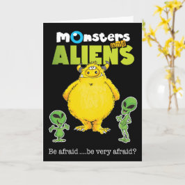 Cartão Monstros e Aliens