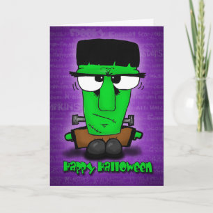 Cartão Monstrously Fun Frankie Halloween Card