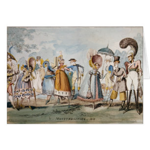 Cartão Monstruosidades de 1818