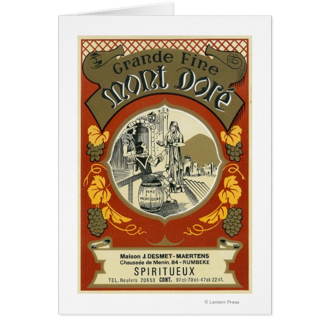 Cartão Mont Dore Wine LabelEurope (Frente)