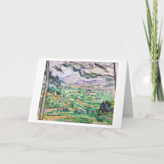 Cartão Mont Sainte-Victoire, Paul Cezanne (Frente)