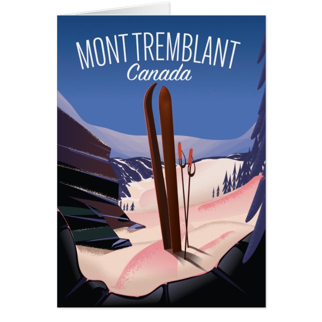 Cartão Mont Tremblant Esqui Canadá (Frente)