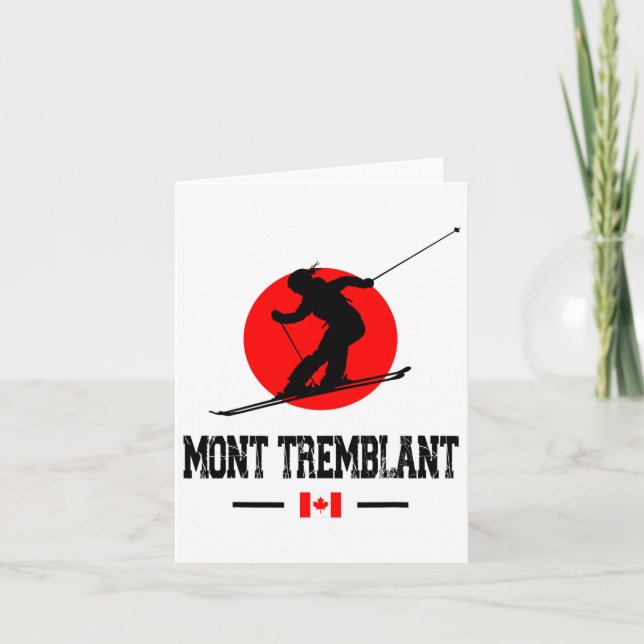 Cartão Mont Tremblant Québec Canada Ski Resort Skiting So (Frente)