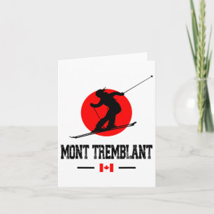 Cartão Mont Tremblant Québec Canada Ski Resort Skiting So